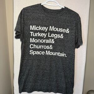 Disney Parks Shirt Turkey Leg Space Mountain Monorail Sz S